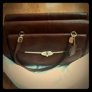 RARE! Coach Madison 25166 Leather Chestnut